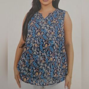 Cristina B Floral Sleeveless Top